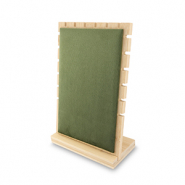 Sieraden display voor kettingen Natural-olive green