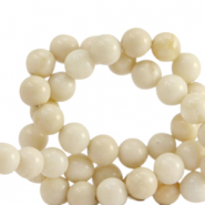 Kralen natuursteen calciet en marmer 8mm Beige