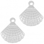 Bedels van Stainless steel Roestvrij staal (RVS) shell Silver