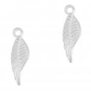 Bedels van Stainless steel Roestvrij staal (RVS) wing Silver