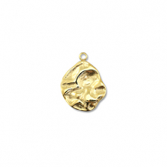 Bedels van Stainless steel Roestvrij staal (RVS) round Gold