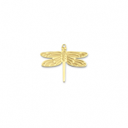 Bedels van Stainless steel Roestvrij staal (RVS) dragonfly Gold