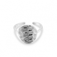 Ringen van Stainless steel Roestvrij staal (RVS) Silver
