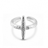 Ringen van Stainless steel Roestvrij staal (RVS) Silver