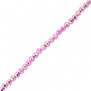 Facet kralen top quality rond 2mm Metallic fuchsia pink
