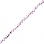 Facet kralen top quality rond 2mm Metallic purple
