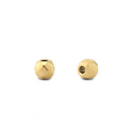 Kralen van Stainless steel Roestvrij staal 4mm (RVS) Gold