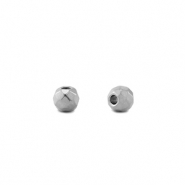 Kralen van Stainless steel Roestvrij staal 3mm (RVS) Silver