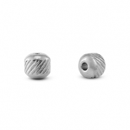 Kralen van Stainless steel Roestvrij staal 6mm (RVS) Silver