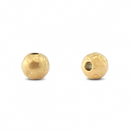 Kralen van Stainless steel Roestvrij staal 6mm (RVS) Gold
