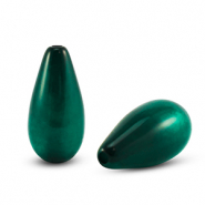 Polaris kralen druppel vorm Polmo Dark eden green