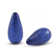 Polaris kralen druppel vorm Polmo Royal blue
