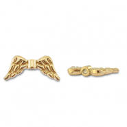 Kralen van Stainless steel Roestvrij staal (RVS) angel wings Gold