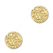 Bedels van Stainless steel Roestvrijstaal (RVS) round Gold