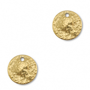 Bedels van Stainless steel Roestvrijstaal (RVS) round Gold