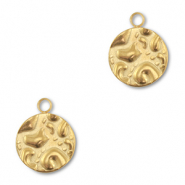 Bedels van Stainless steel Roestvrijstaal (RVS) round Gold