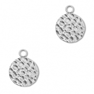 Bedels van Stainless steel Roestvrijstaal (RVS) round Silver