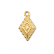Bedels van Stainless steel Roestvrijstaal (RVS) rhombus Gold