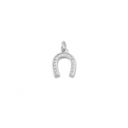 Brass TQ metaal bedels horseshoe Silver