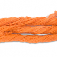 Sari linten van zijde Orange