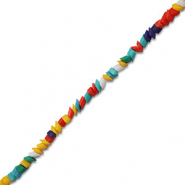 Glas kralen rhomboid Multicolor