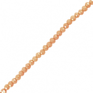 Facet kralen top quality disc 3x2mm Coral peach