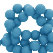 6 mm kralen van acryl Azure blue