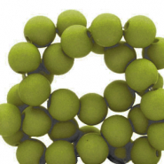 6 mm kralen van acryl Moss green