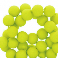 6 mm kralen van acryl Lime green