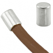 DQ metaal eindkap tube &Oslash;3mm Antiek zilver (nikkelvrij)