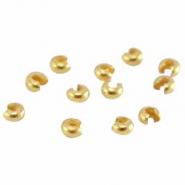 Knijpkraalverberger DQ metaal 4mm Goud (nikkelvrij)