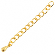 DQ metalen verlengketting Goud (nikkelvrij)