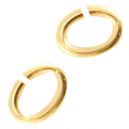 DQ metalen buigring ovaal Goud (nikkelvrij)