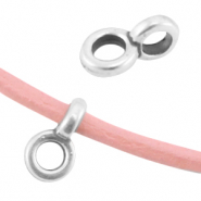 DQ metalen hanger met oog &Oslash;2.2mm Antiek zilver (nikkelvrij)