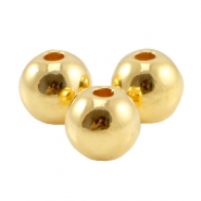 DQ metalen kraal 3mm Goud (nikkelvrij)