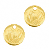 DQ metaal bedel 9mm Goud (nikkelvrij)
