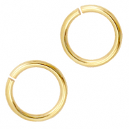 Metaal onderdelen DQ buigring 9mm Goud (nikkelvrij)