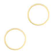 Metaal onderdelen DQ dichte ring 15mm Goud (nikkelvrij)