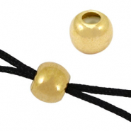 Bead stopper DQ metaal 5mm Goud (nikkelvrij)