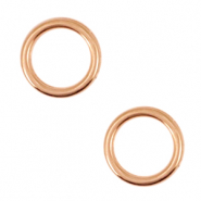 Metaal bedels DQ cirkel 12mm Ros&eacute; goud (nikkelvrij)