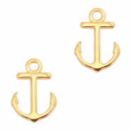 Metaal bedels DQ anker Goud (nikkelvrij)