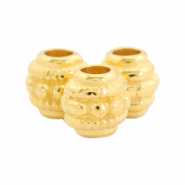 Metaal kralen DQ deco 6mm Goud (nikkelvrij)