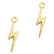 Metaal bedels DQ lightning Goud (nikkelvrij)