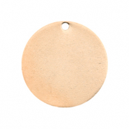 DQ metaal voor ImpressArt Bedel rond 20mm Ros&eacute; Goud (nikkelvrij)