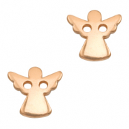 Metaal bedels DQ tussenstuk angel Ros&eacute; goud (nikkelvrij)