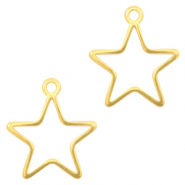 Metaal bedels DQ star Goud (nikkelvrij)