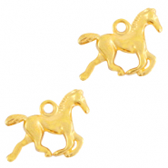 Metaal bedels DQ horse Goud (nikkelvrij)