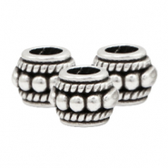 Metaal kralen DQ deco Antiek zilver (nikkelvrij)