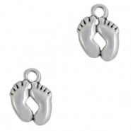 Metaal bedels DQ feet Antiek zilver (nikkelvrij)