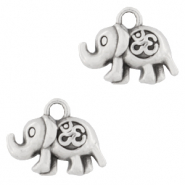Metaal bedels DQ elephant & Ohm Antiek zilver (nikkelvrij)